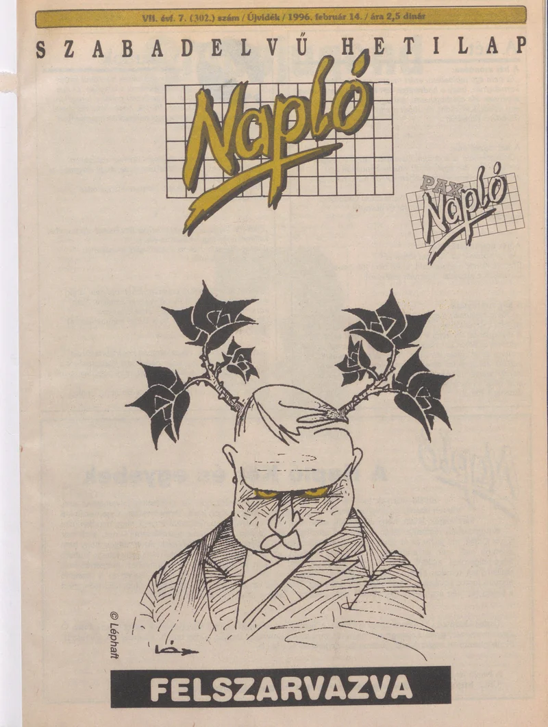 Napló - Szabadelvű hetilap, 7. évf. 1996. február 14. 302. sz.