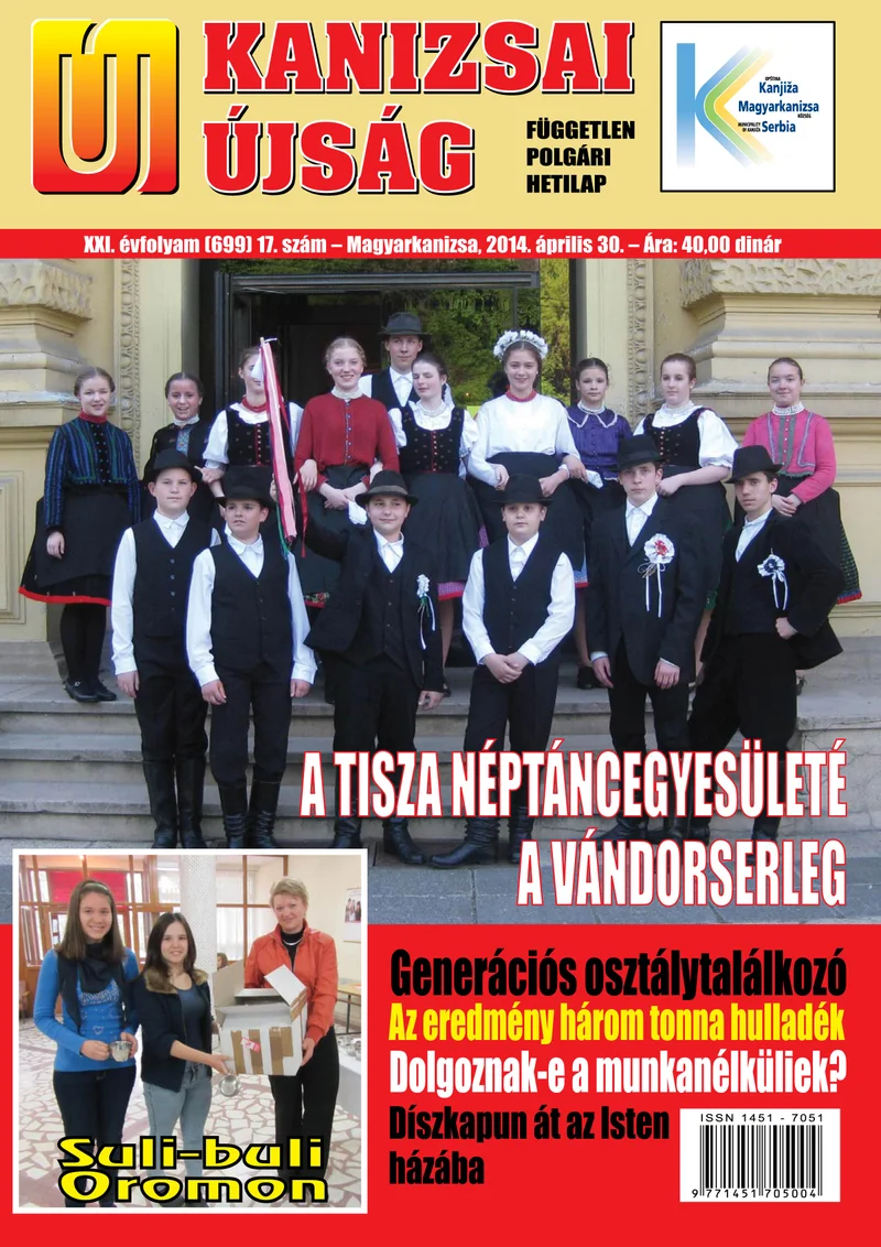 Új Kanizsai Újság, 21. évf. 2014. április 30. 17. sz.