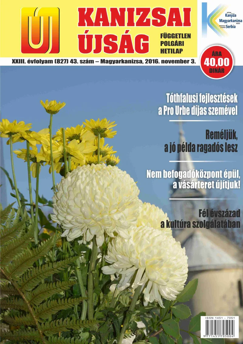 Új Kanizsai Újság, 23. évf. 2016. november 3. 43. sz.