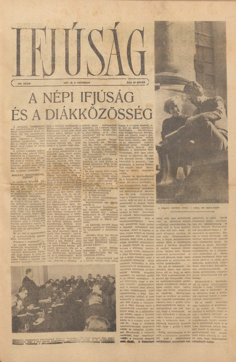 Ifjúság, 13. évf. 1957. február 9. 589. sz.