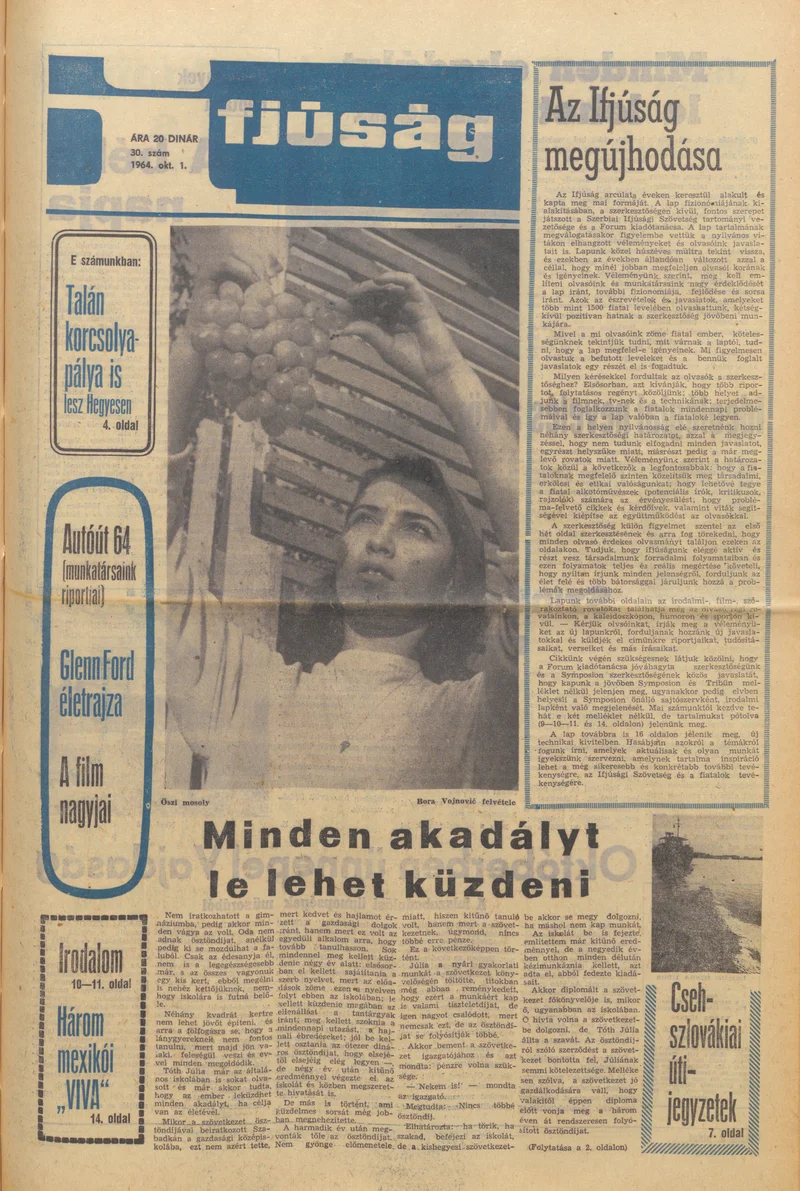 Ifjúság, 20. évf. 1964. október 1. 30. sz.