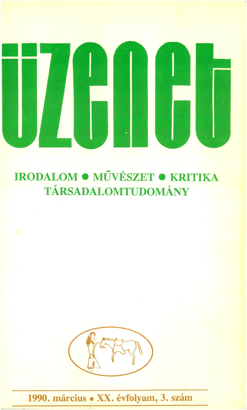 Üzenet, 20. évf. 1990. március. 3. sz. 167–244. oldal