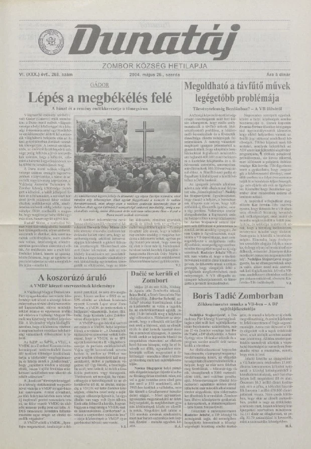 Dunatáj, 6. évf. 2004. május 26. 268. sz.