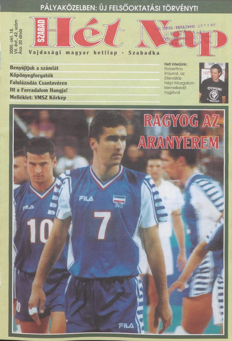 Szabad Hét Nap, 7. évf. 2000. október 18. 42. sz.