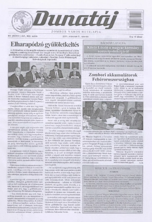 Dunatáj, 13. évf. 2011. március 9. 622. sz.