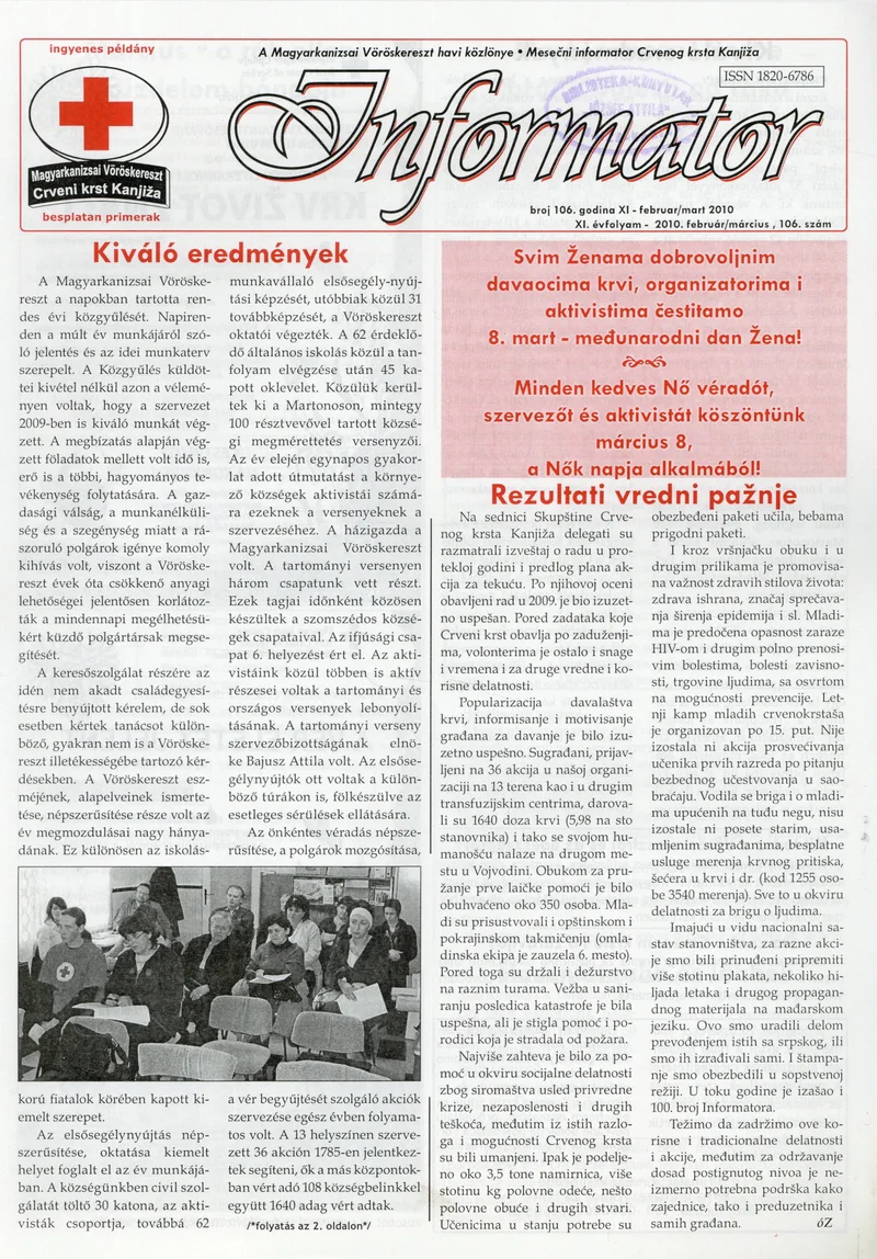 Informator, 11. évf. 2010. február 1. – március 1. 106. sz.