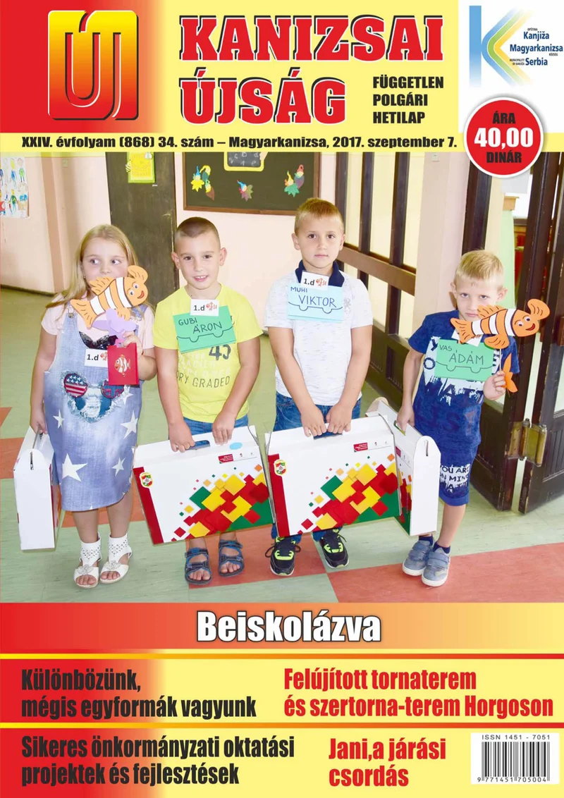 Új Kanizsai Újság, 24. évf. 2017. szeptember 7. 34. sz.