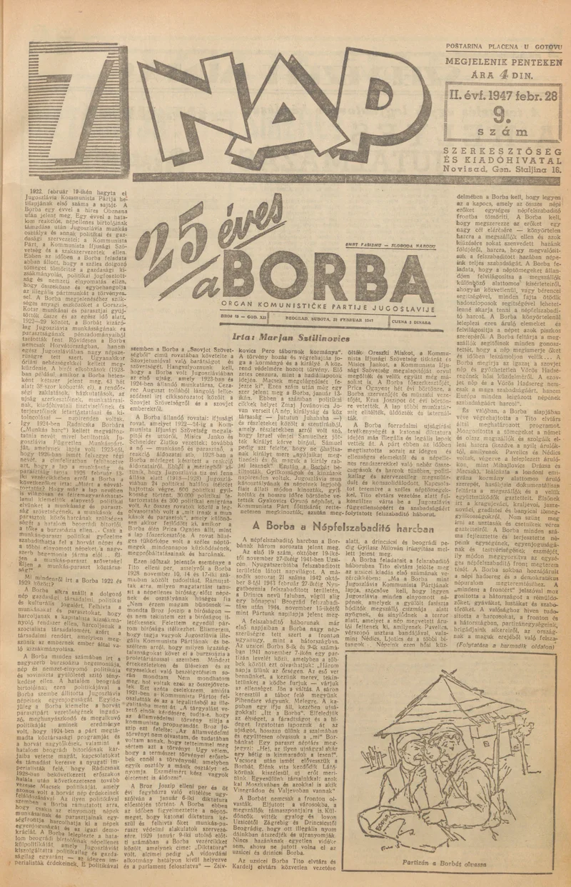 7 Nap, 2. évf. 1947. február 28. 9. sz. 1–10. oldal