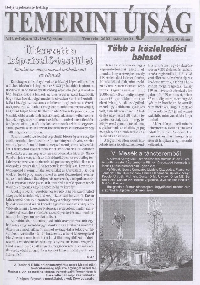 Temerini Újság, 8. évf. 2002. március 21. 12. sz.