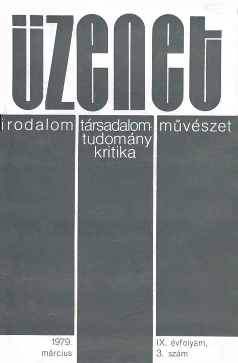 Üzenet, 9. évf. 1979. március. 3. sz. 91–164. oldal