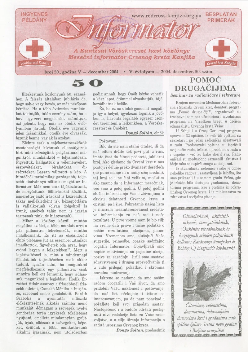 Informator, 5. évf. 2004. december 1. 50. sz.