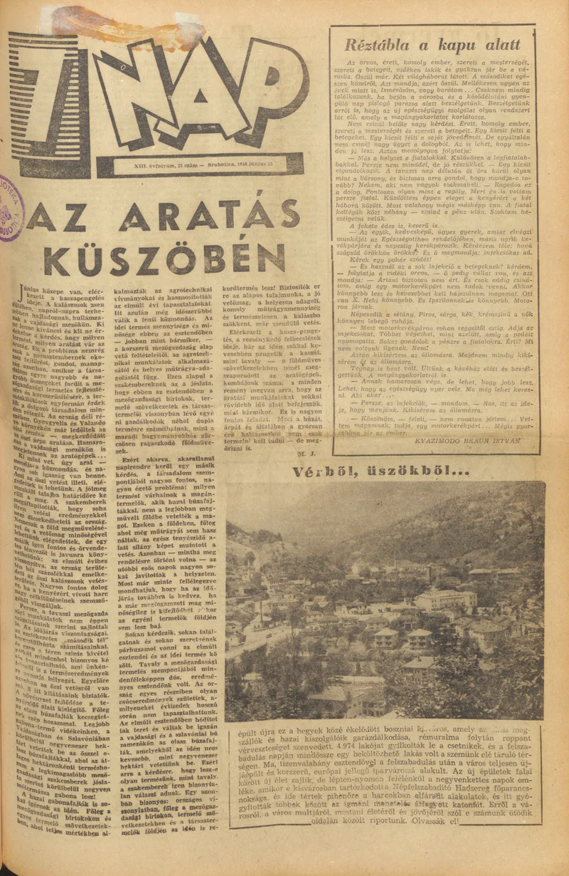 7 Nap, 13. évf. 1958. június 15. 25. sz.
