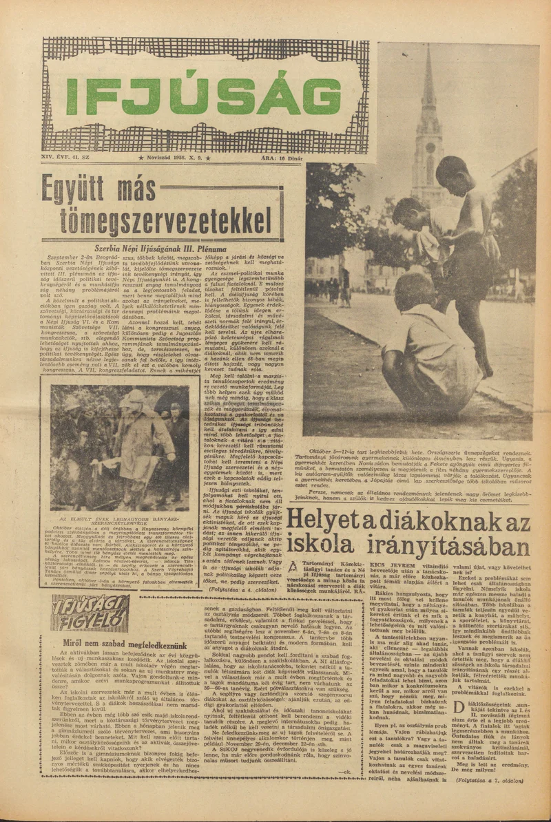 Ifjúság, 14. évf. 1958. október 9. 41. sz.