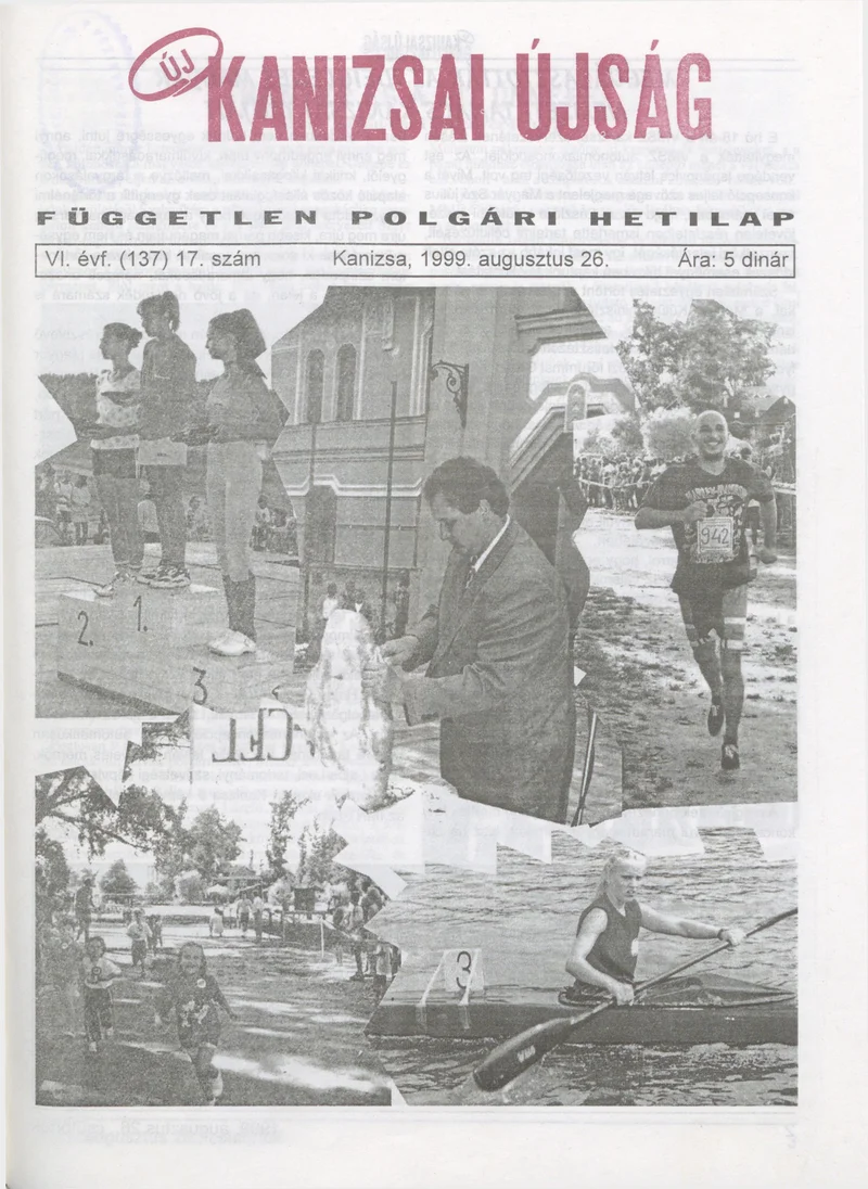 Új Kanizsai Újság, 6. évf. 1999. augusztus 26. 17. sz.