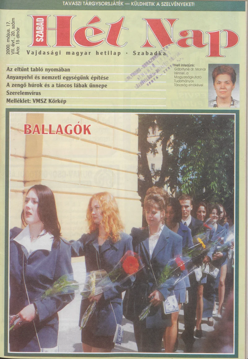 Szabad Hét Nap, 7. évf. 2000. május 17. 20. sz.
