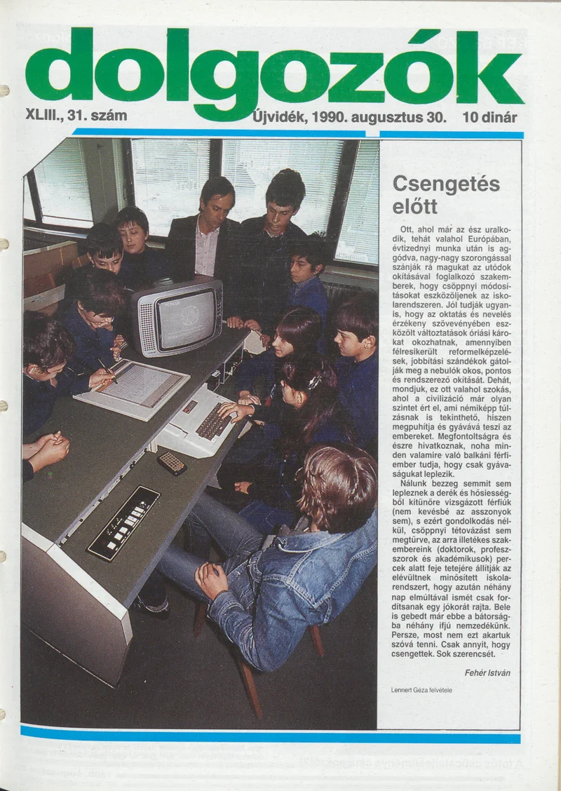 Dolgozók, 44. évf. 1990. augusztus 30. 31. sz.