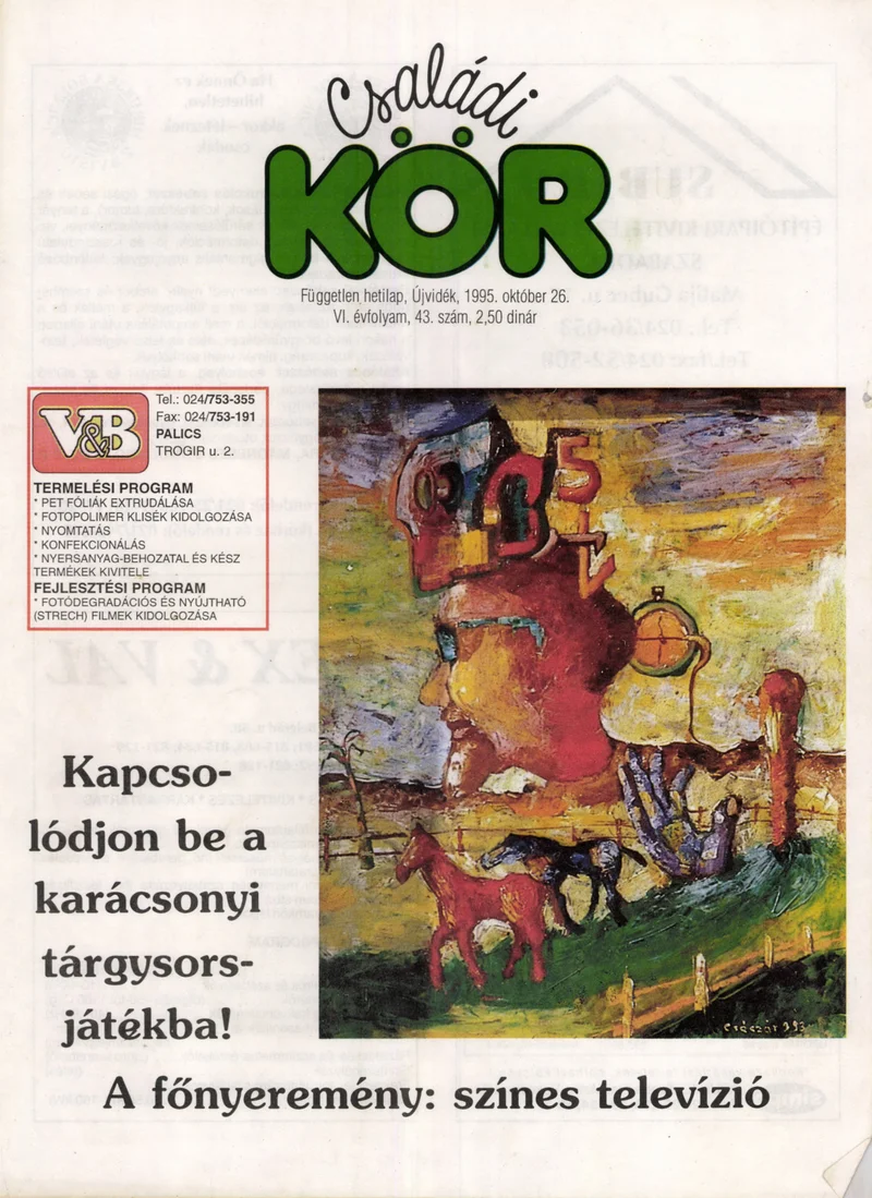 Családi Kör, 6. évf. 1995. október 26. 43. sz.