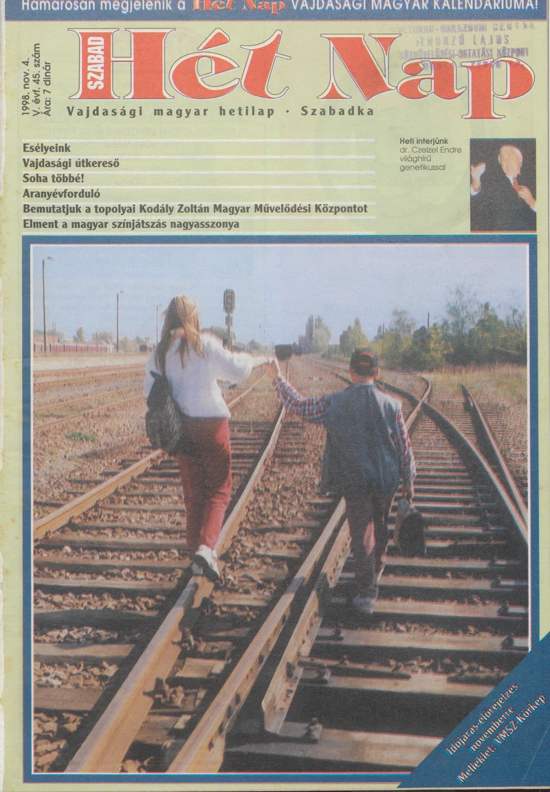 Szabad Hét Nap, 5. évf. 1998. november 4. 45. sz.