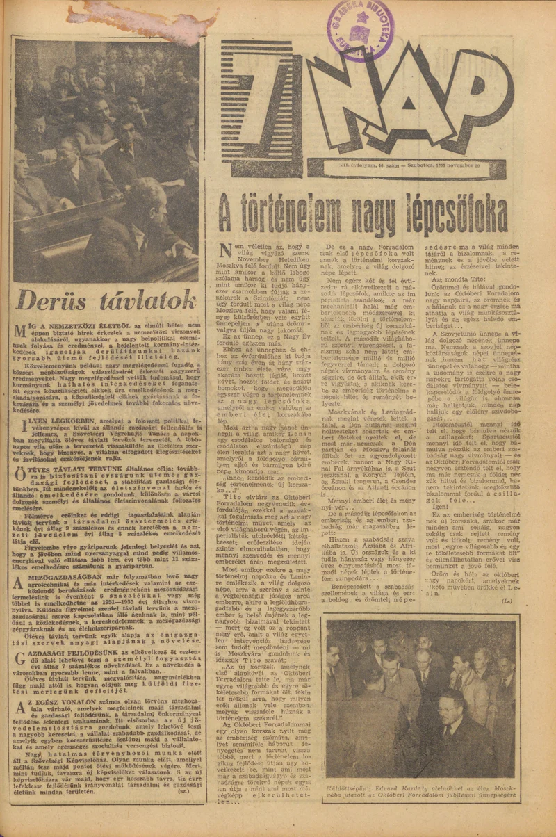 7 Nap, 12. évf. 1957. november 10. 46. sz.