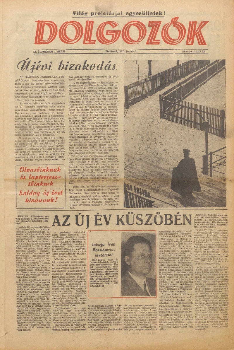Dolgozók, 11. évf. 1957. január 1. 1. sz.
