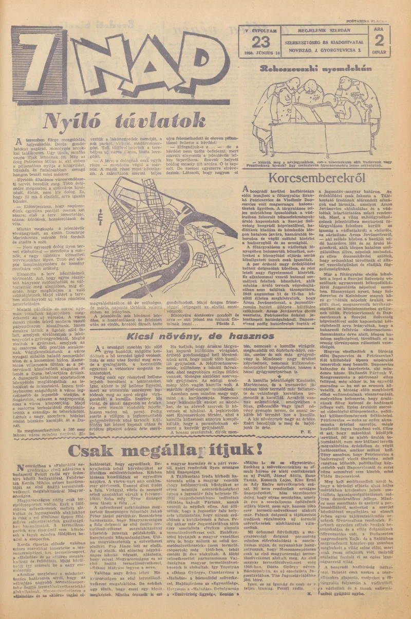 7 Nap, 5. évf. 1950. június 14. 23. sz.