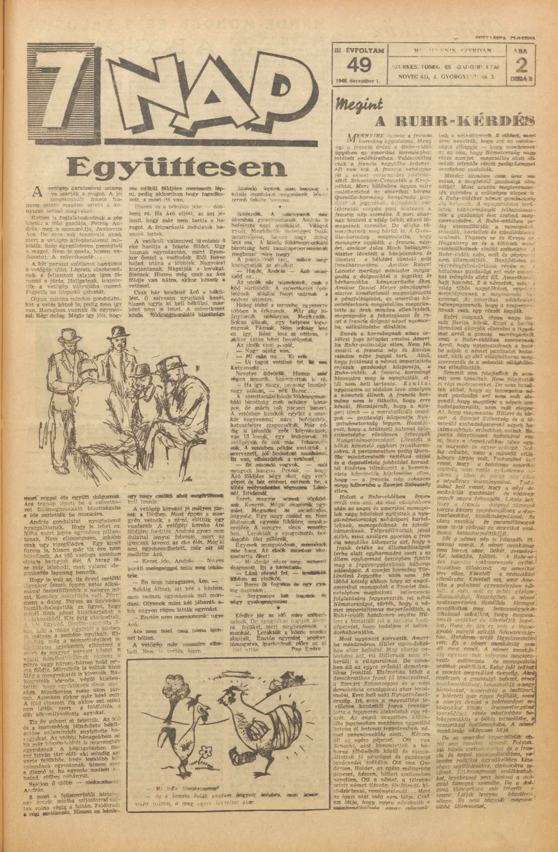 7 Nap, 3. évf. 1948. december 1. 49. sz. 1–4. oldal
