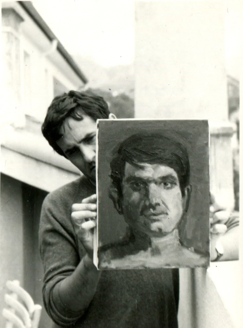 Tikviczki Pál Benes Józsefről készült festményével