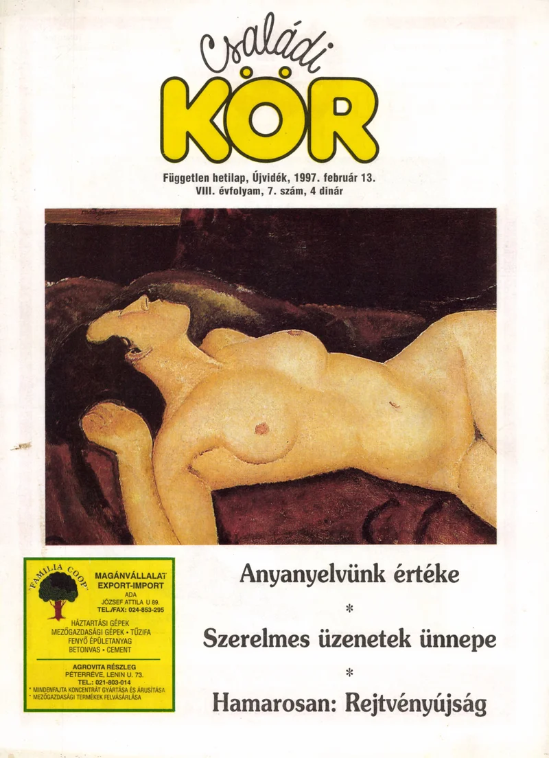 Családi Kör, 8. évf. 1997. február 13. 7. sz.