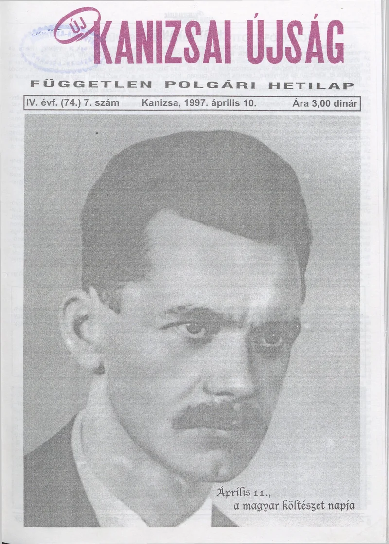 Új Kanizsai Újság, 4. évf. 1997. április 10. 7. sz.