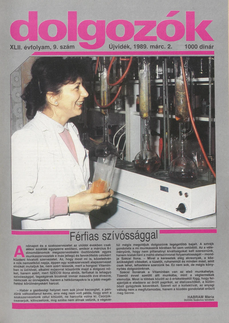 Dolgozók, 43. évf. 1989. március 2. 9. sz.