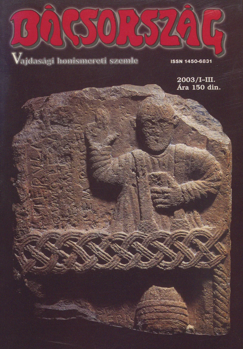 Bácsország, 9. évf. 2003. január – március. 1–3. sz.