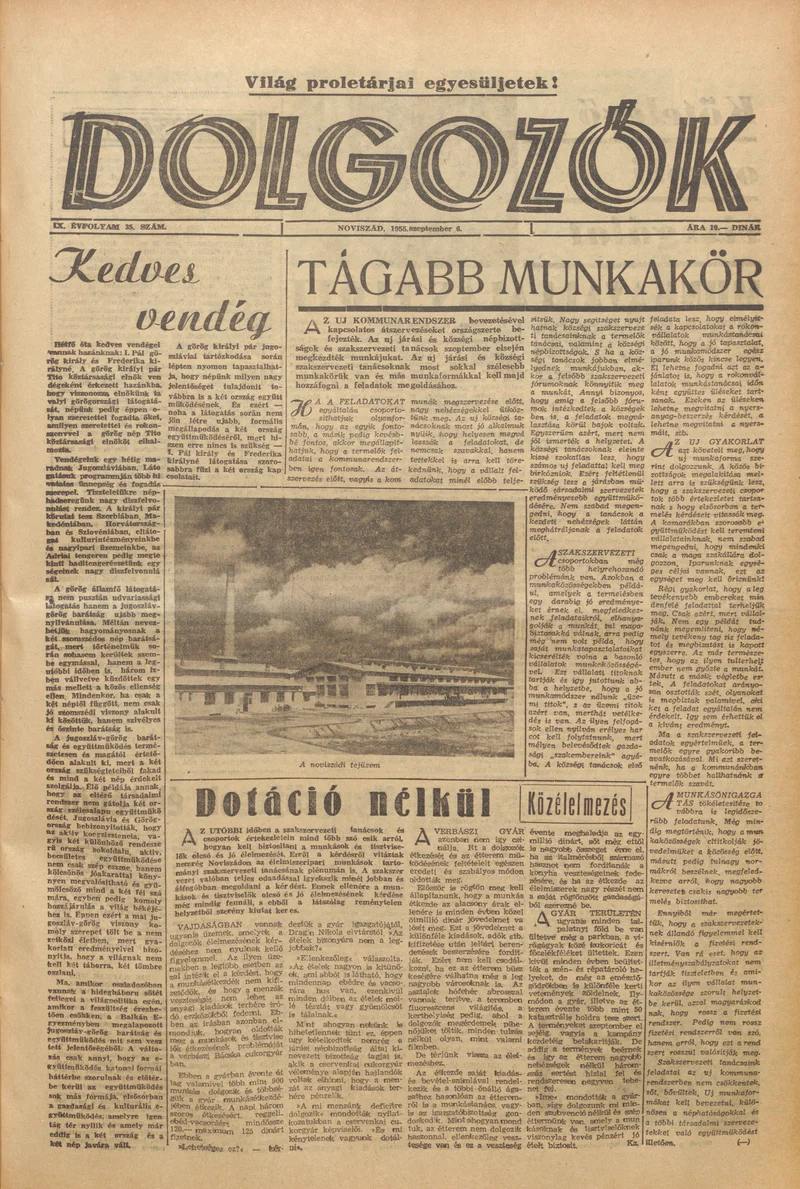 Dolgozók, 9. évf. 1955. szeptember 6. 35. sz.