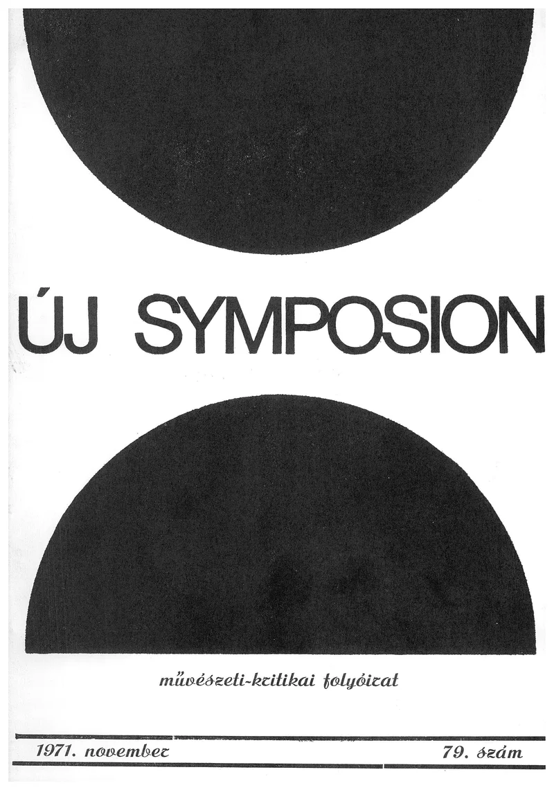 Új Symposion, 7. évf. 1971. november. 79. sz. 348–383. oldal