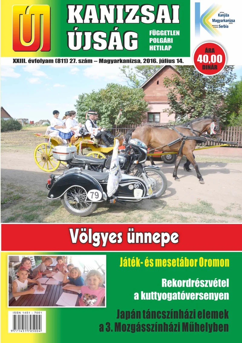 Új Kanizsai Újság, 23. évf. 2016. július 14. 27. sz.