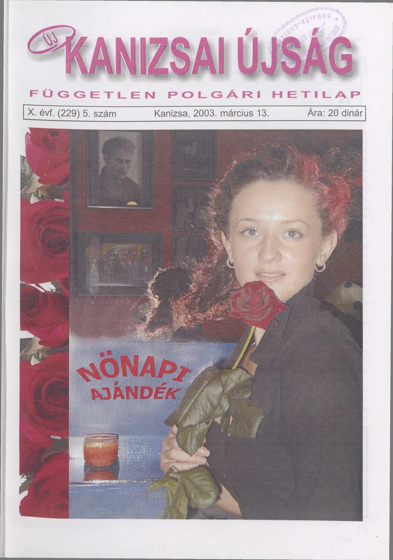 Új Kanizsai Újság, 10. évf. 2003. március 13. 5. sz.