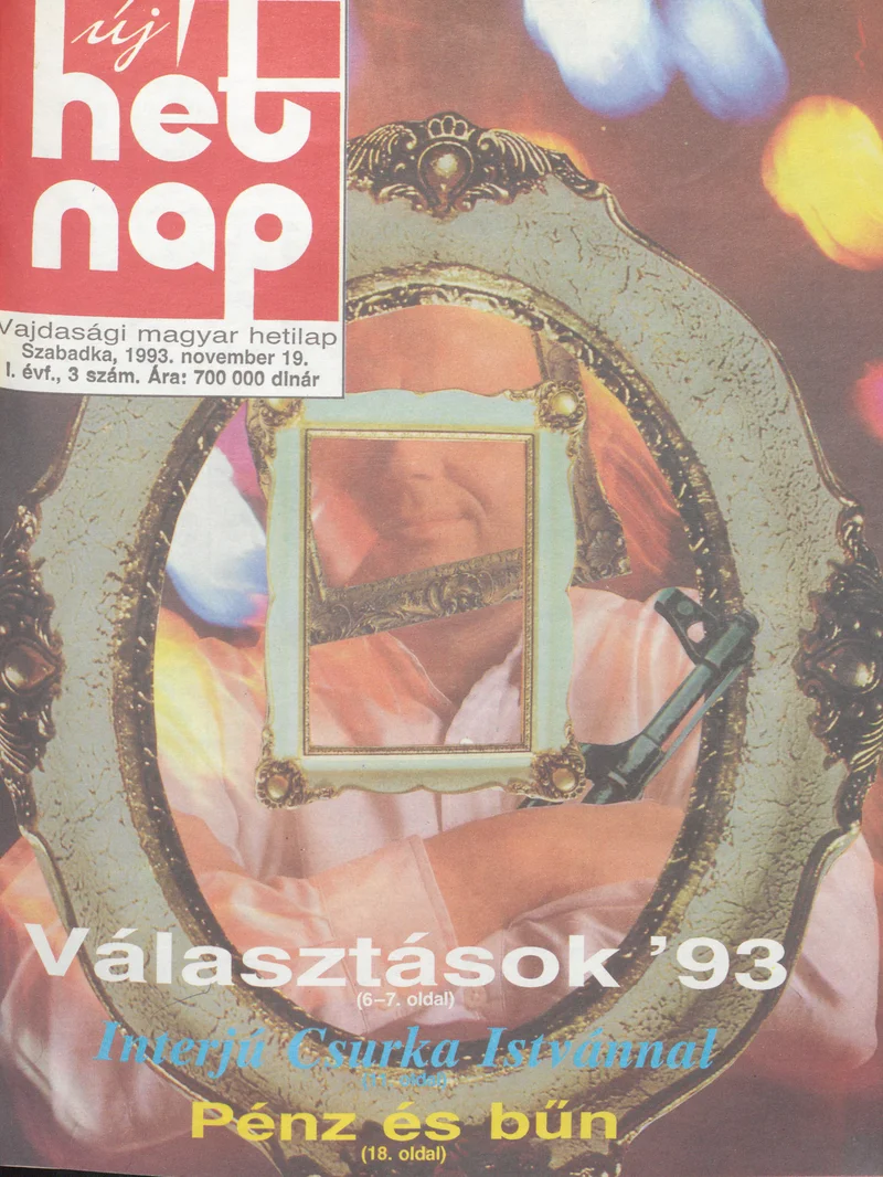 Új Hét Nap, 1. évf. 1993. november 19. 3. sz.