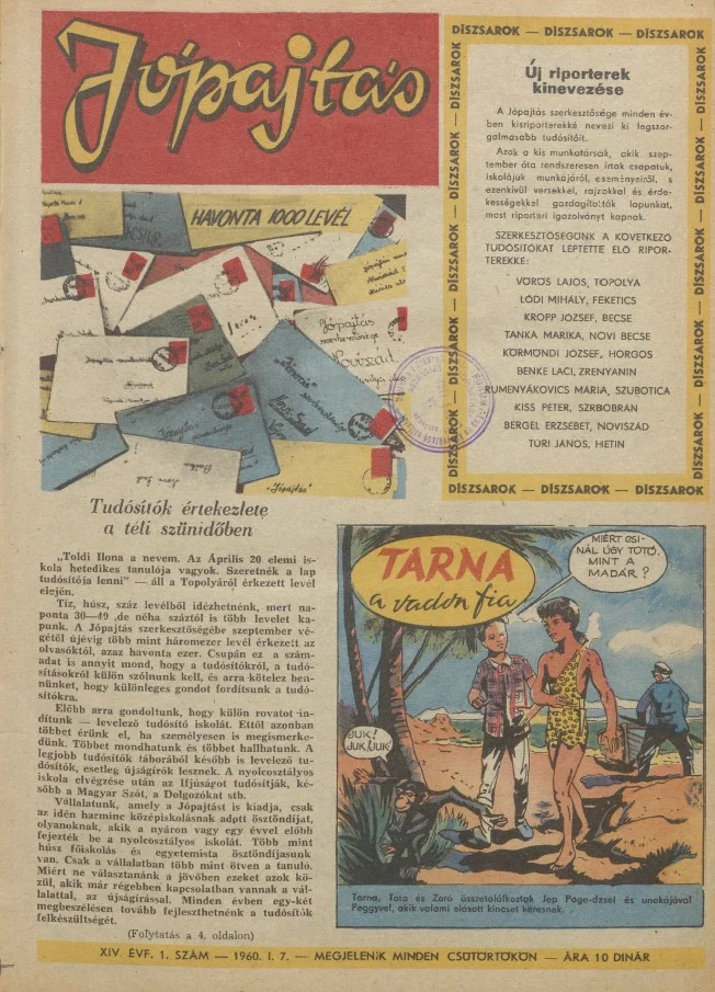 Jó Pajtás, 14. évf. 1960. január 7. 1. sz.