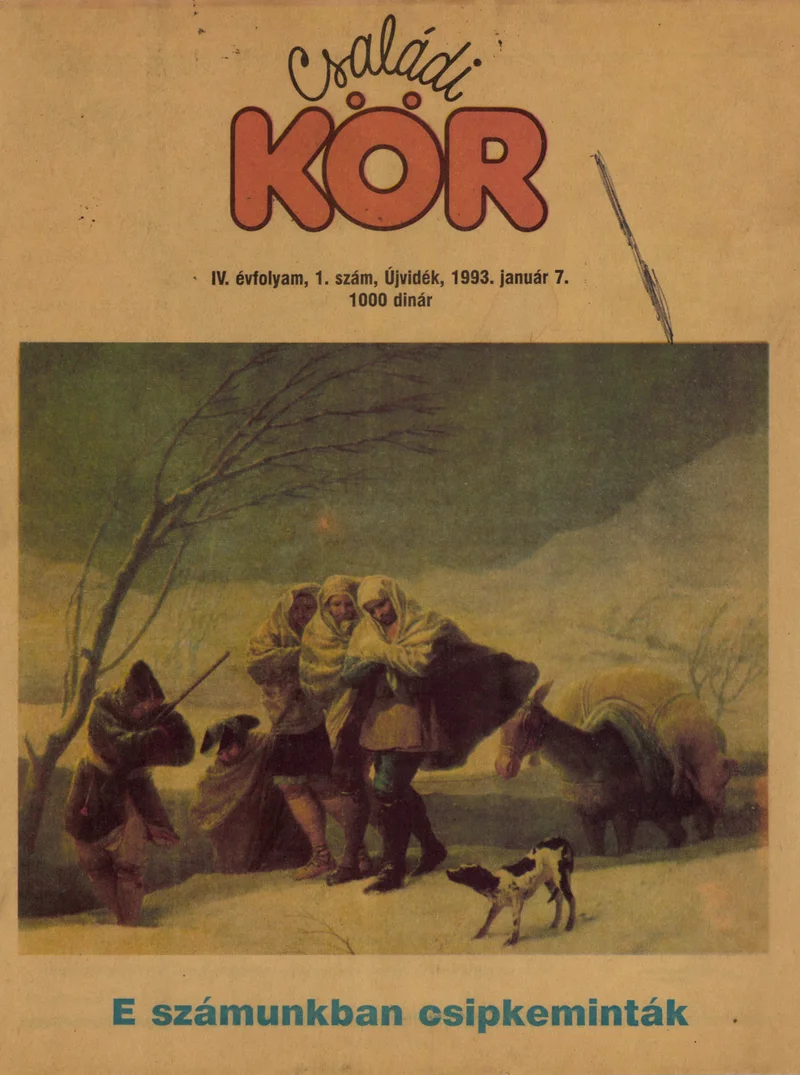 Családi Kör, 4. évf. 1993. január 7. 1. sz.