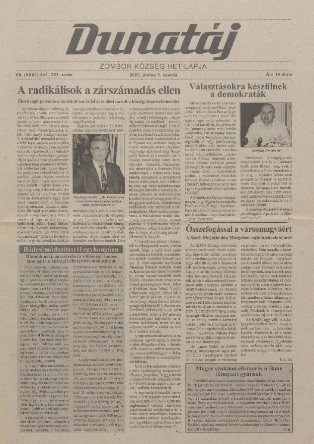 Dunatáj, 7. évf. 2005. június 1. 321. sz.