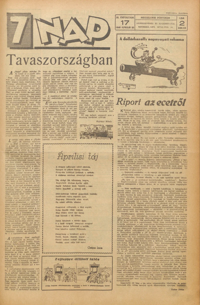 7 Nap, 3. évf. 1948. április 23. 17. sz. 1–4. oldal