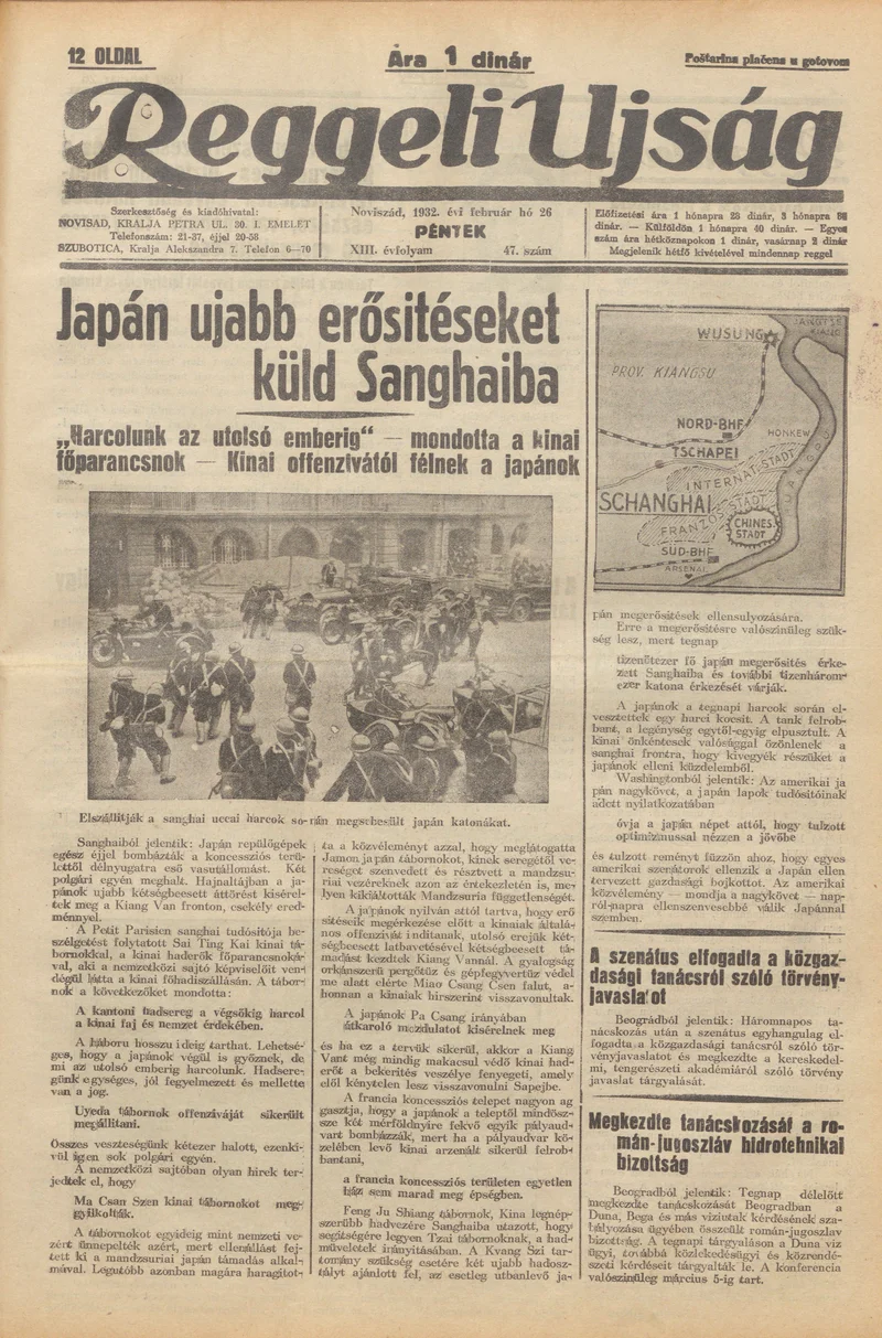 Reggeli Újság, 13. évf. 1932. február 26. 47. sz.