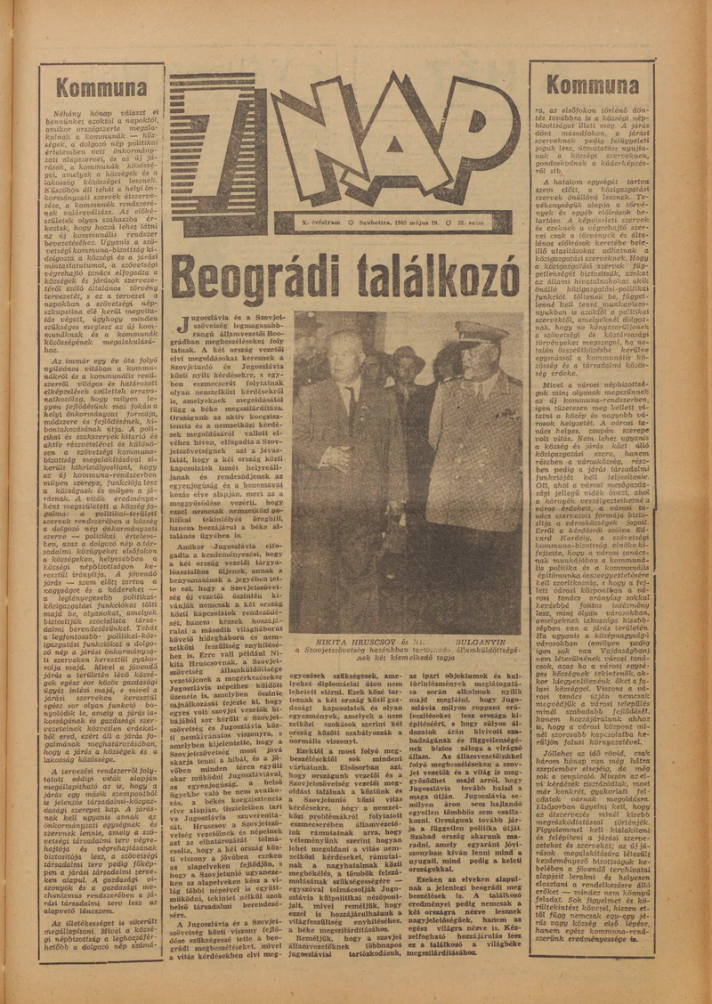 7 Nap, 10. évf. 1955. május 29. 22. sz. 1–16. oldal