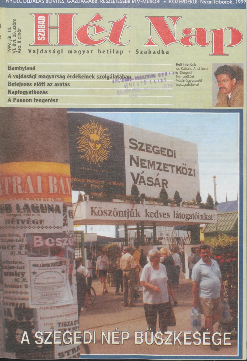 Szabad Hét Nap, 6. évf. 1999. július 14. 28. sz.