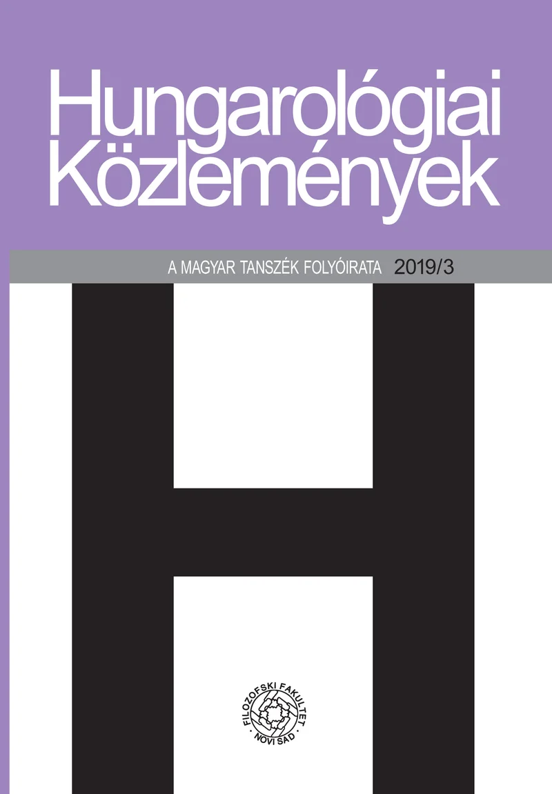Hungarológiai Közlemények, 50. évf. 2019. 3. sz. 1–144. oldal