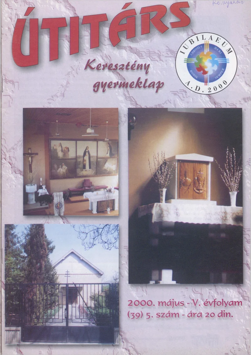 Útitárs, 5. évf. 2000. május. 5. sz.
