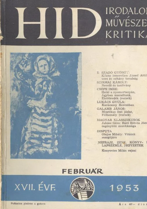 Híd, 17. évf. 1953. február. 2. sz. 89–152. oldal