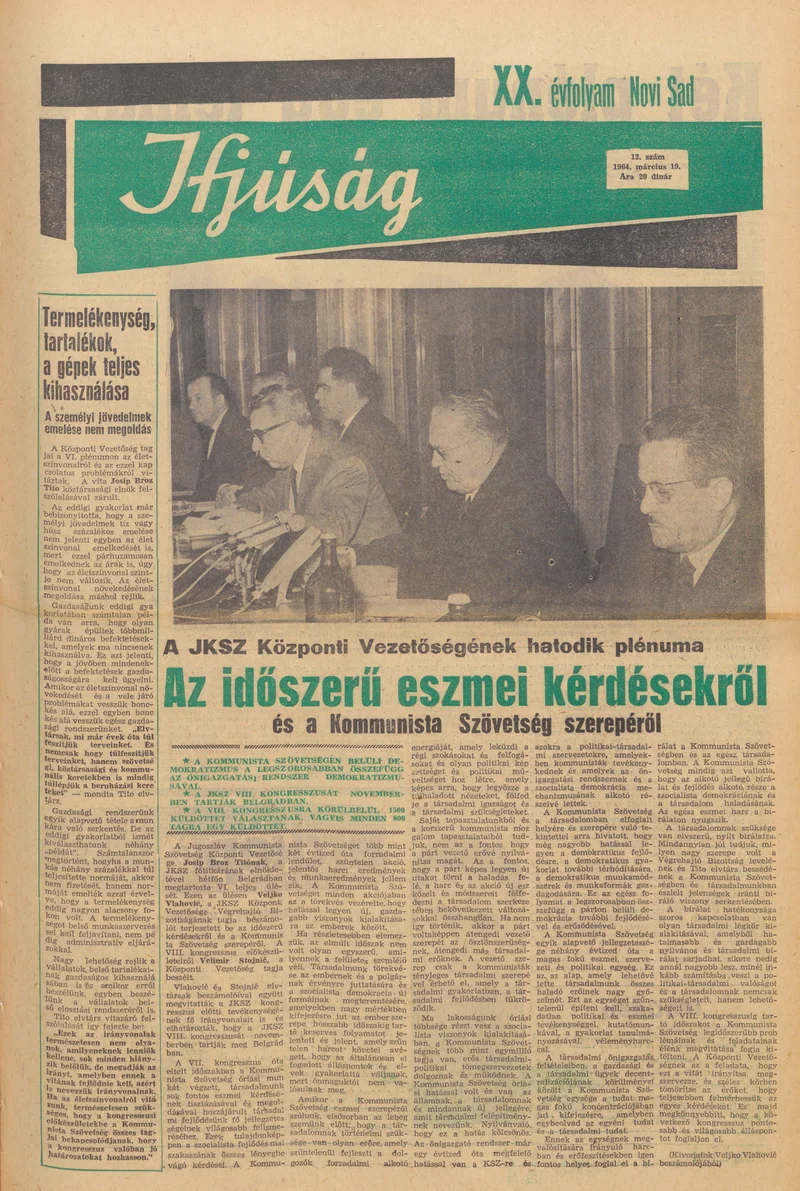 Ifjúság, 20. évf. 1964. március 19. 12. sz.