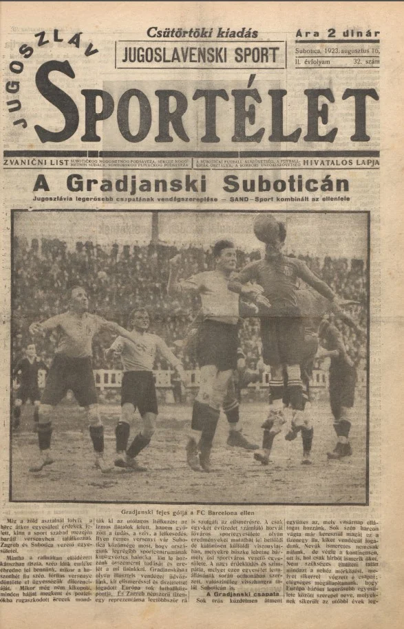 Jugoszláv sportélet, 2. évf. 1923. augusztus 16. 32. sz.