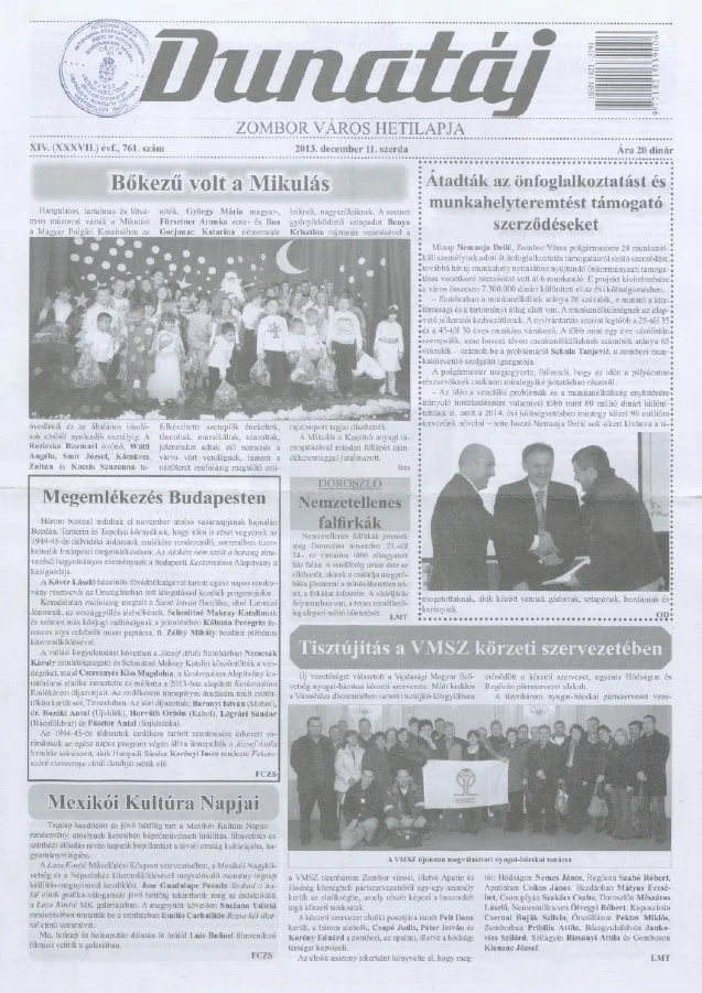 Dunatáj, 15. évf. 2013. december 11. 761. sz.