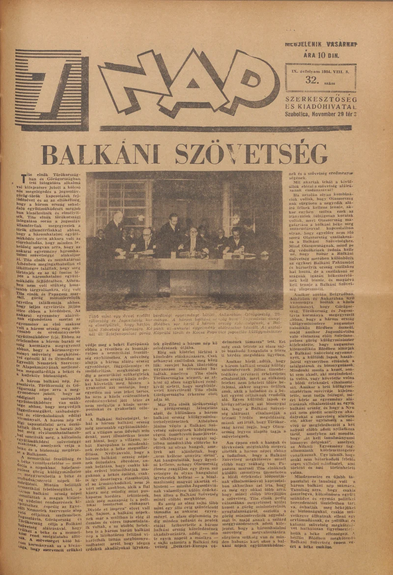 7 Nap, 9. évf. 1954. augusztus 8. 32. sz. 1–16. oldal